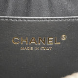 【6he5811】シャネル バニティバッグ マトラッセ チェーンショルダー ラムスキン ブラック ゴールド金具 2wayバッグ【中古】レディース