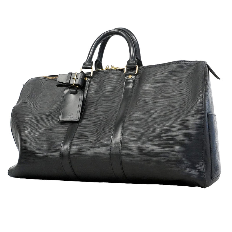 【6he5824】ルイヴィトン ボストンバッグ エピ キーポル45 M59152 ノワール【中古】メンズ レディース ユニセックス