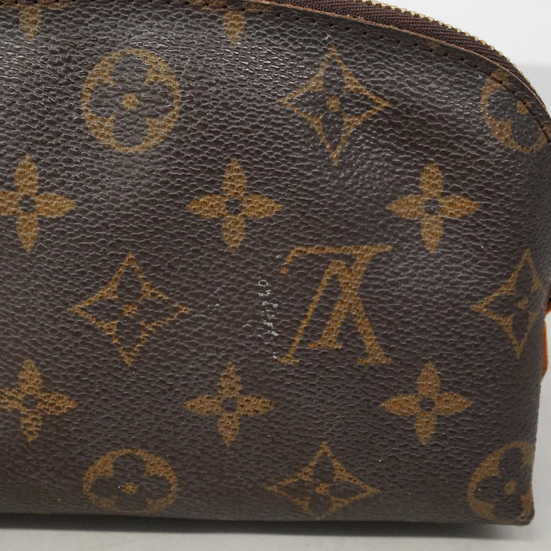 【6he5828】ルイヴィトン ポーチ モノグラム ポシェットコスメティック M47515 ブラウン【中古】レディース