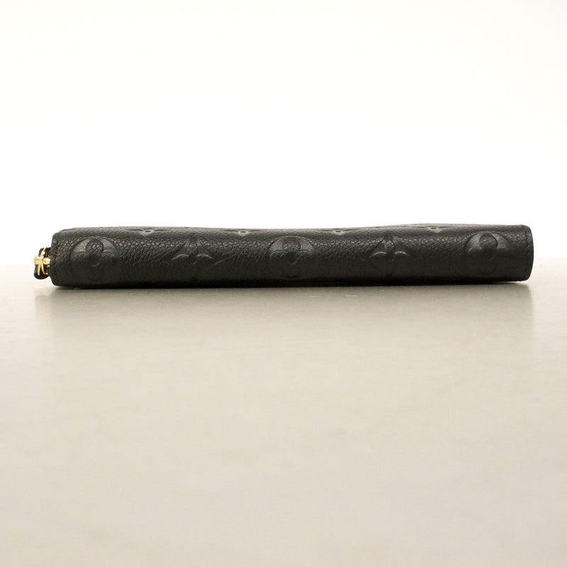 【6he5831】ルイヴィトン 長財布 モノグラム・アンプラント ポルトフォイユクレマンス M60171 ノワール【中古】レディース