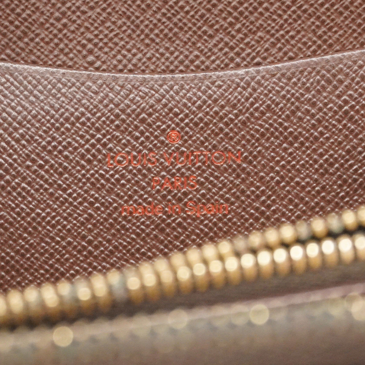 【6he5832】ルイヴィトン 長財布 ダミエ ポルトモネジップ N61728 エベヌ【中古】レディース