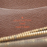 【6he5832】ルイヴィトン 長財布 ダミエ ポルトモネジップ N61728 エベヌ【中古】レディース