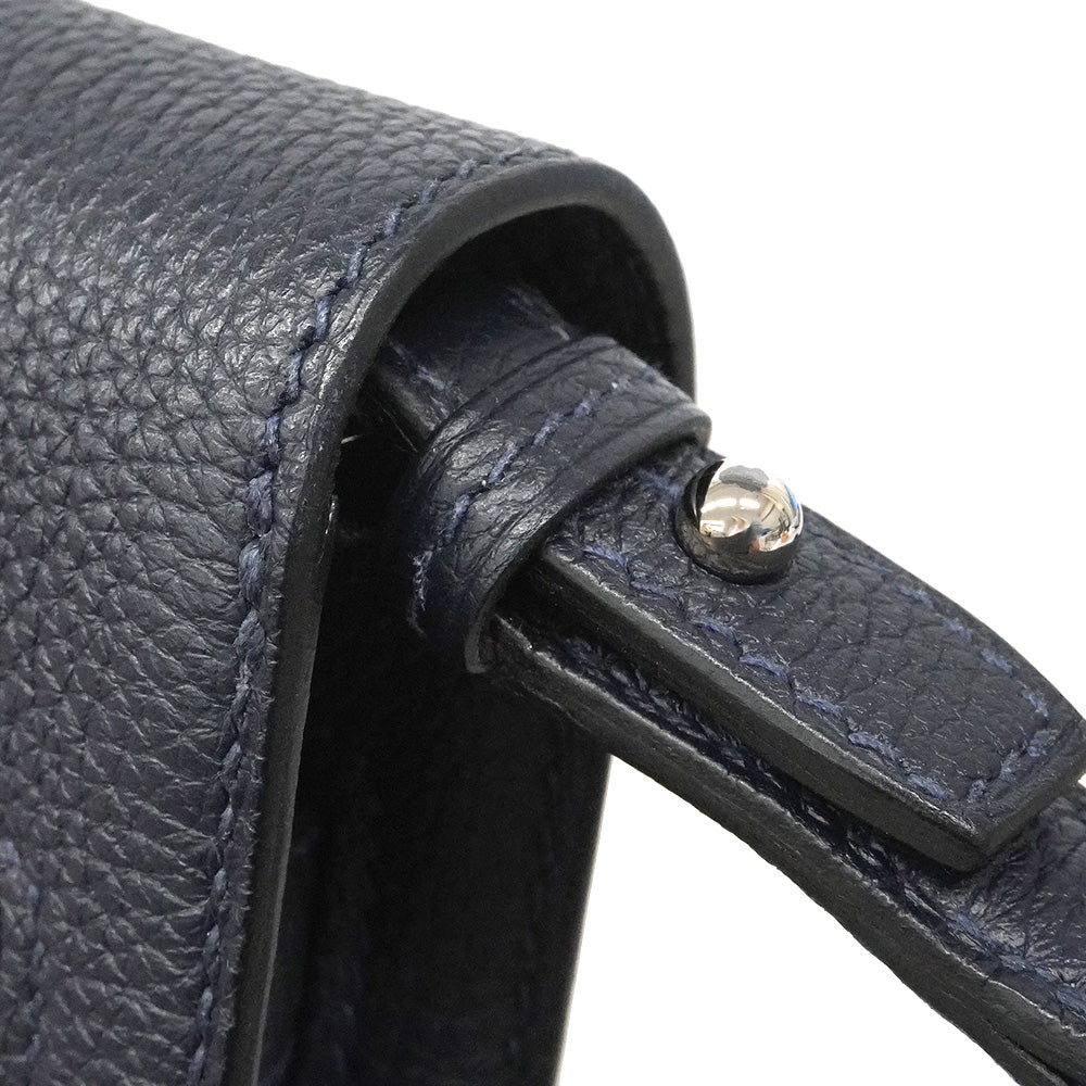 【6he5842】エルメス クラッチバッグ ケリーデペッシュ25 トゴ ブルーインディゴ シルバー金具 Y刻印【中古】レディース