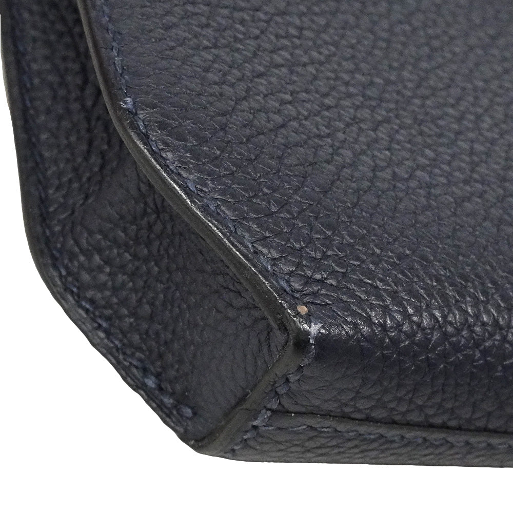 【6he5842】エルメス クラッチバッグ ケリーデペッシュ25 トゴ ブルーインディゴ シルバー金具 Y刻印【中古】レディース