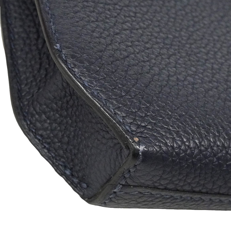 【6he5842】エルメス クラッチバッグ ケリーデペッシュ25 トゴ ブルーインディゴ シルバー金具 Y刻印【中古】レディース