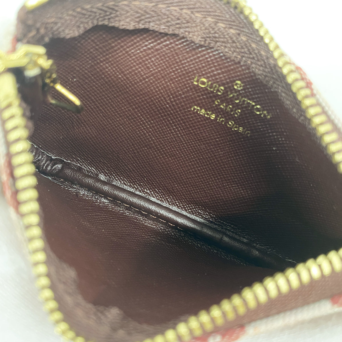 【6he5851】ルイヴィトン コインケース モノグラム・ミニラン ポシェットクレ M92238 スリーズ【中古】レディース