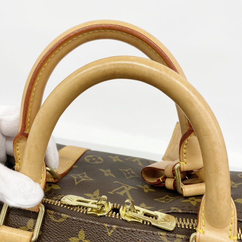 【6he5852】ルイヴィトン ボストンバッグ モノグラム キーポルバンドリエール55 M41414 ブラウン【中古】メンズ レディース ユニセックス