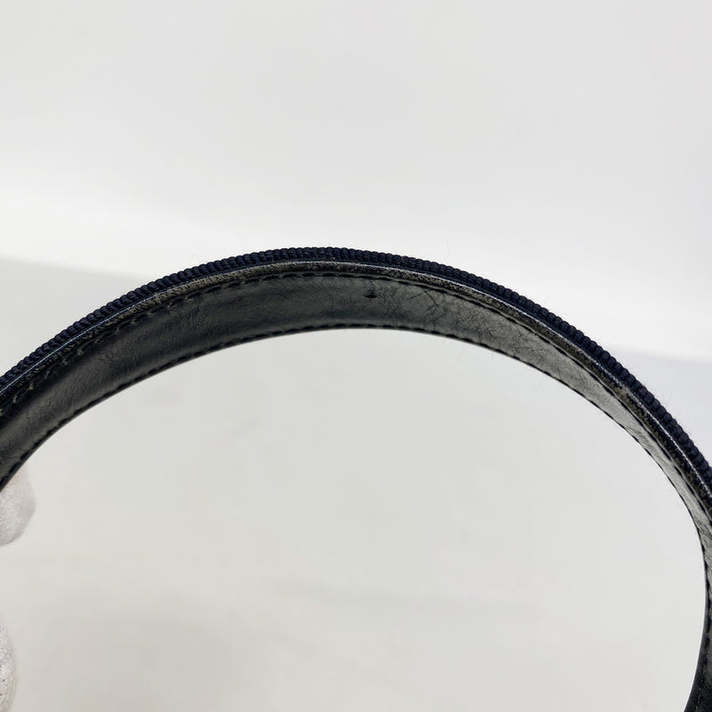 【6he5854】サルヴァトーレフェラガモ ハンドバッグ ヴァラ レザー ブラック ゴールド金具 2wayバッグ【中古】レディース