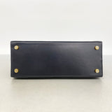 【6he5854】サルヴァトーレフェラガモ ハンドバッグ ヴァラ レザー ブラック ゴールド金具 2wayバッグ【中古】レディース