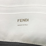 【6he5856】フェンディ ショルダーバッグ バケット レザー ホワイト ゴールド金具【中古】レディース