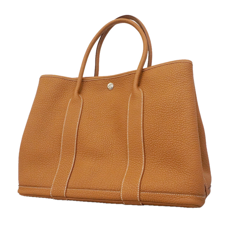 【6he5860】エルメス トートバッグ ガーデンパーティPM ネゴンダ ゴールド シルバー金具 B刻印【中古】レディース