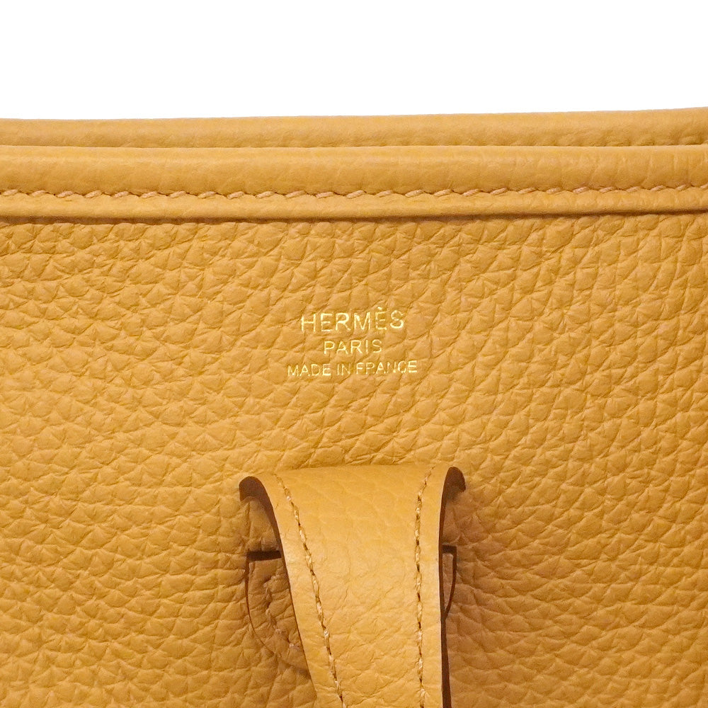 【6he5861】エルメス ショルダーバッグ エヴリン23 トリヨンクレマンス セサミ ゴールド金具 K刻印【中古】レディース