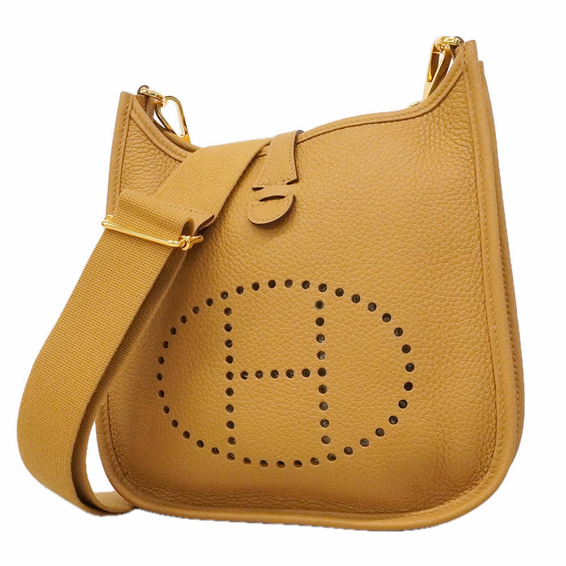 【6he5861】エルメス ショルダーバッグ エヴリン23 トリヨンクレマンス セサミ ゴールド金具 K刻印【中古】レディース
