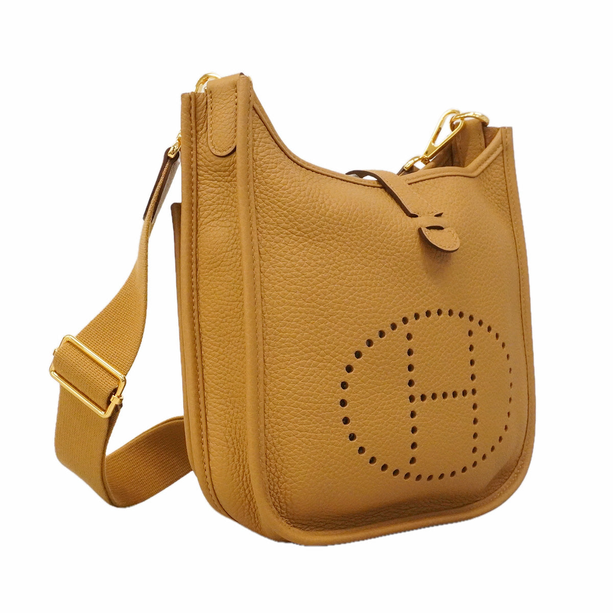 【6he5861】エルメス ショルダーバッグ エヴリン23 トリヨンクレマンス セサミ ゴールド金具 K刻印【中古】レディース
