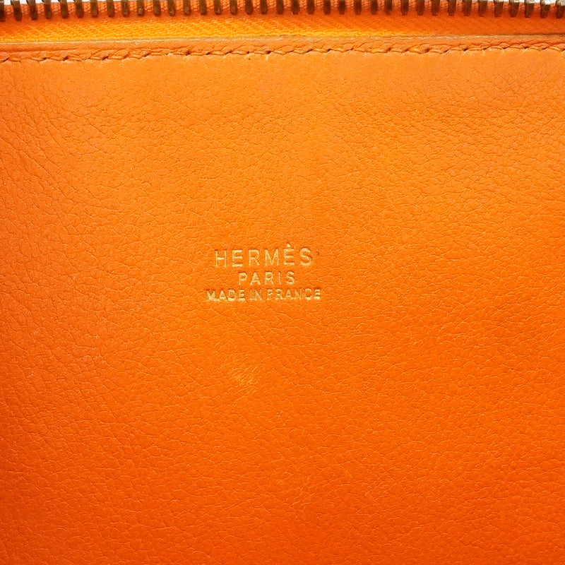【6he5863】エルメス ハンドバッグ ボリード35 ヴォーガリバー オレンジ ゴールド金具 〇V刻印 2wayバッグ【中古】レディース