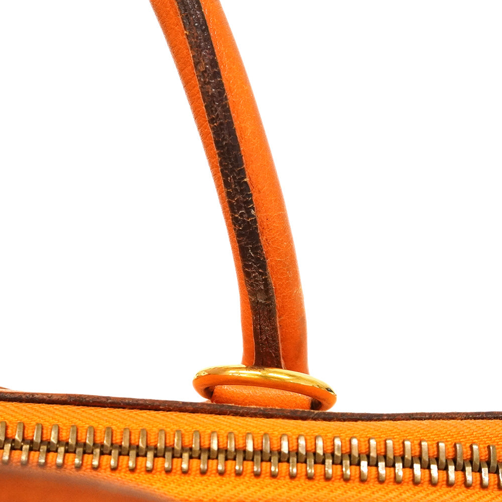 【6he5863】エルメス ハンドバッグ ボリード35 ヴォーガリバー オレンジ ゴールド金具 〇V刻印 2wayバッグ【中古】レディース