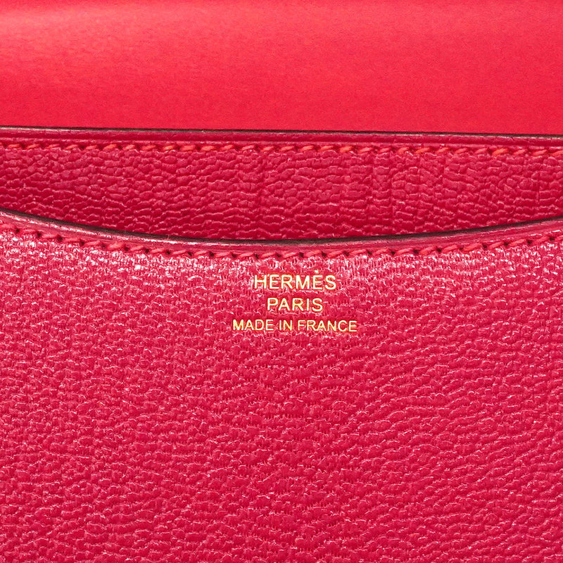 【6he5864】エルメス ショルダーバッグ コンスタンスミニ フランボワーズ ゴールド金具 Z刻印【中古】レディース