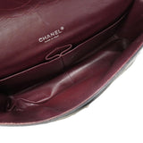 【6hf6324】シャネル ショルダーバッグ デカマトラッセ Wフラップ Wチェーン ラムスキン ブラック シルバー金具【中古】レディース