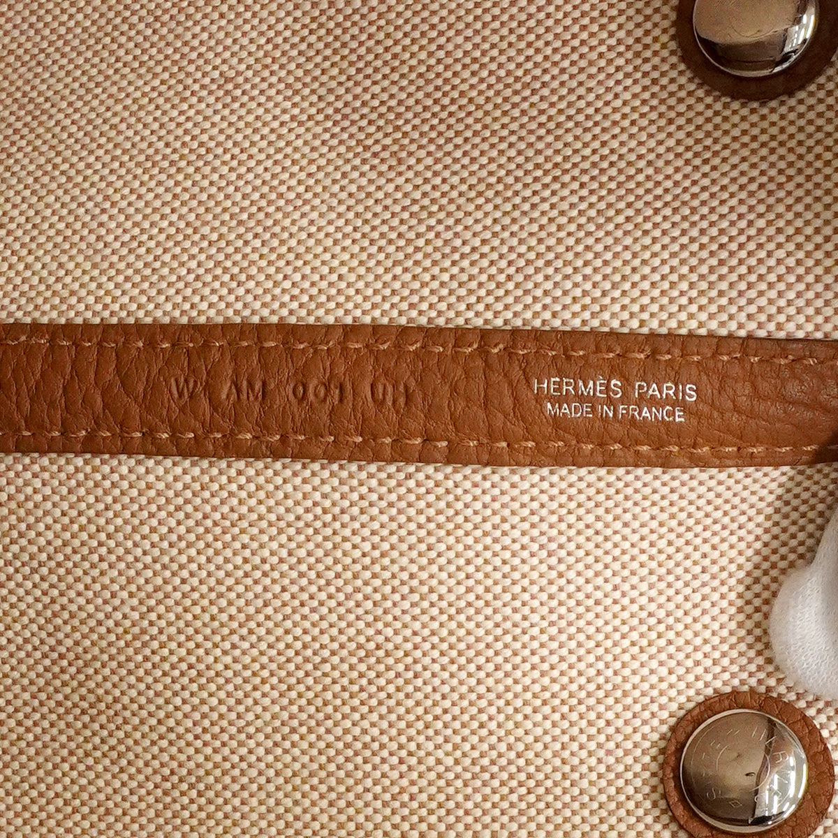 【6hf6326】エルメス トートバッグ ガーデンパーティPMエレクトリック トワルアッシュ ネゴンダ ゴールド マルチカラー シルバー金具 W刻印【中古】レディース