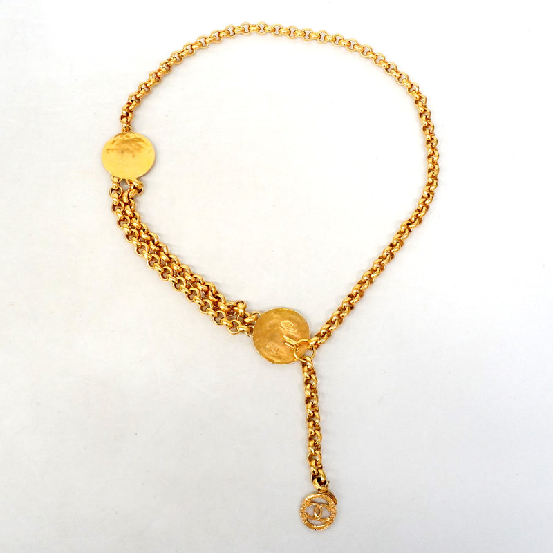【6hf5884】シャネル ベルト メタル ゴールド ゴールド金具【中古】レディース