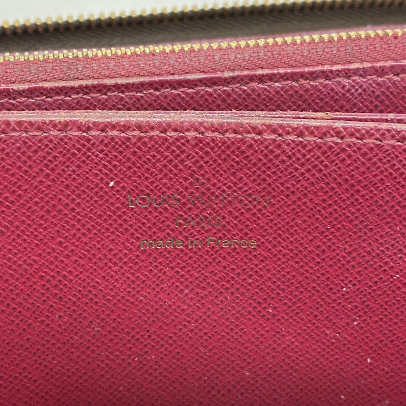 【6hf5900】ルイヴィトン 長財布 モノグラム ジッピーウォレット M41895 ブラウン フューシャ【中古】レディース