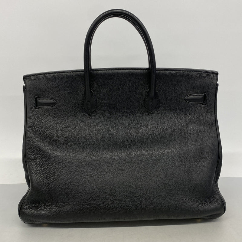 【6hf5904-h】エルメス ハンドバッグ バーキン40 トゴ ブラック ゴールド金具 □B刻印【中古】メンズ