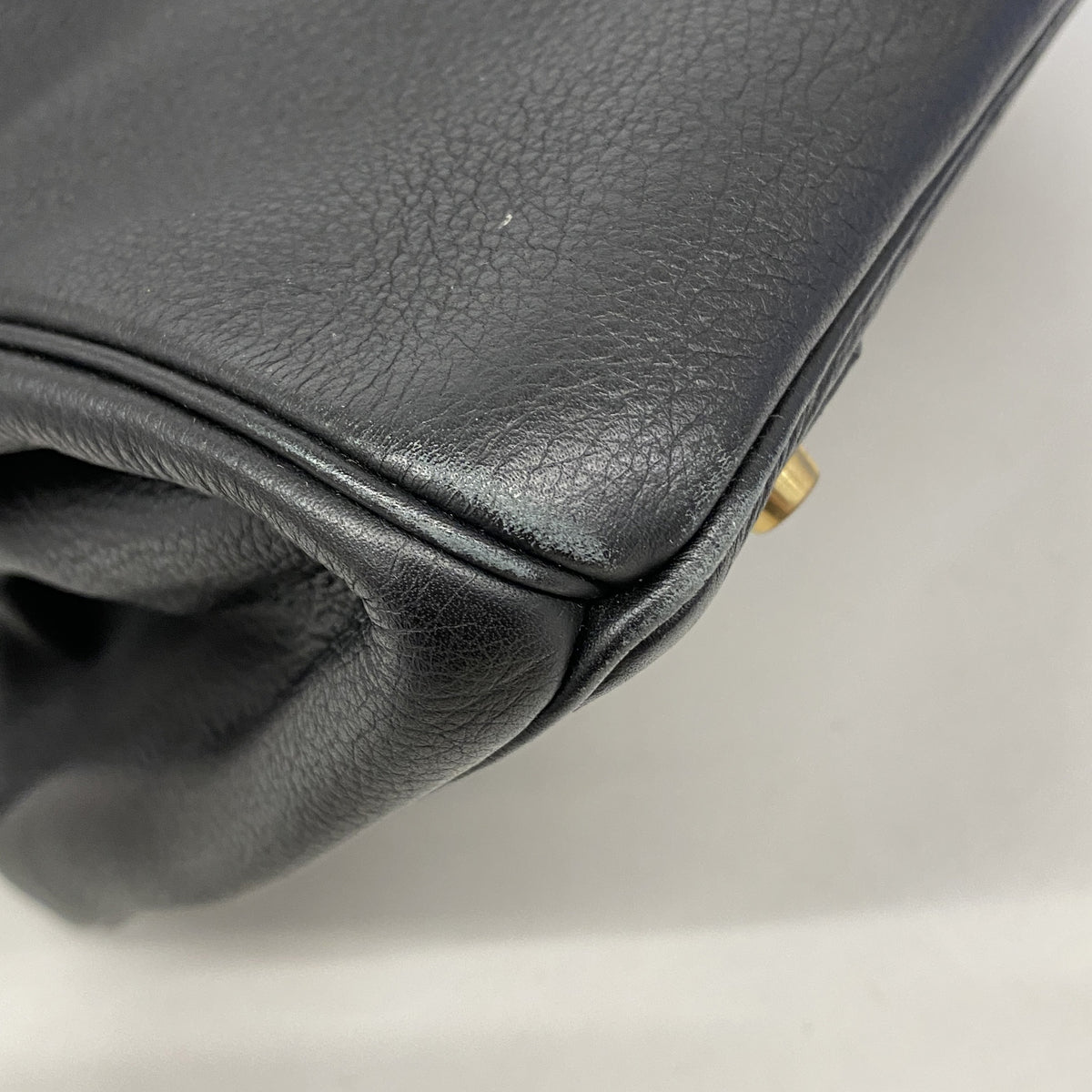 【6hf5904-h】エルメス ハンドバッグ バーキン40 トゴ ブラック ゴールド金具 □B刻印【中古】メンズ