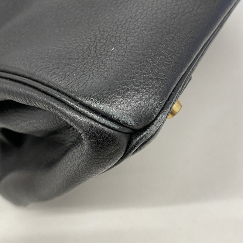 【6hf5904-h】エルメス ハンドバッグ バーキン40 トゴ ブラック ゴールド金具 □B刻印【中古】メンズ