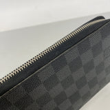 【6hf5908-h】ルイヴィトン 長財布 ダミエ・グラフィット ジッピーオーガナイザー N63077 ブラック グレー【中古】メンズ
