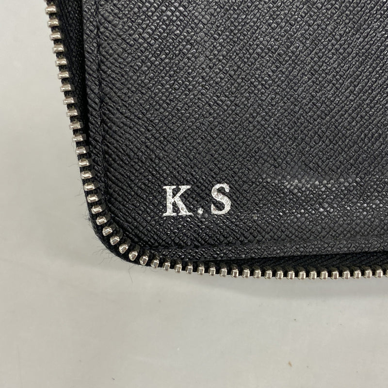 【6hf5908-h】ルイヴィトン 長財布 ダミエ・グラフィット ジッピーオーガナイザー N63077 ブラック グレー【中古】メンズ
