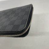 【6hf5908-h】ルイヴィトン 長財布 ダミエ・グラフィット ジッピーオーガナイザー N63077 ブラック グレー【中古】メンズ