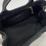 【6hf5909-k】プラダ ハンドバッグ カナパ キャンバス ブラック ゴールド金具 2wayバッグ【中古】レディース