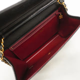 【6hf5913-k】シャネル ショルダーバッグ マトラッセ チェーンショルダー ラムスキン ブラック ゴールド金具【中古】レディース