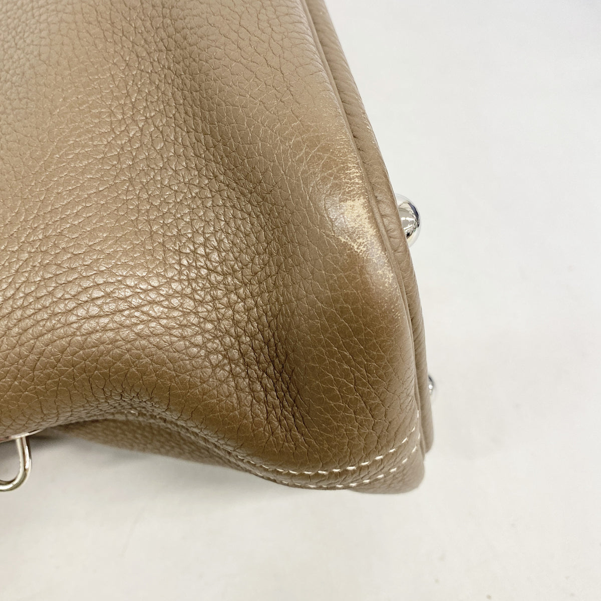【6hf5915-h】エルメス ハンドバッグ ボリード31 トリヨンクレマンス エトゥープ シルバー金具 D刻印【中古】レディース