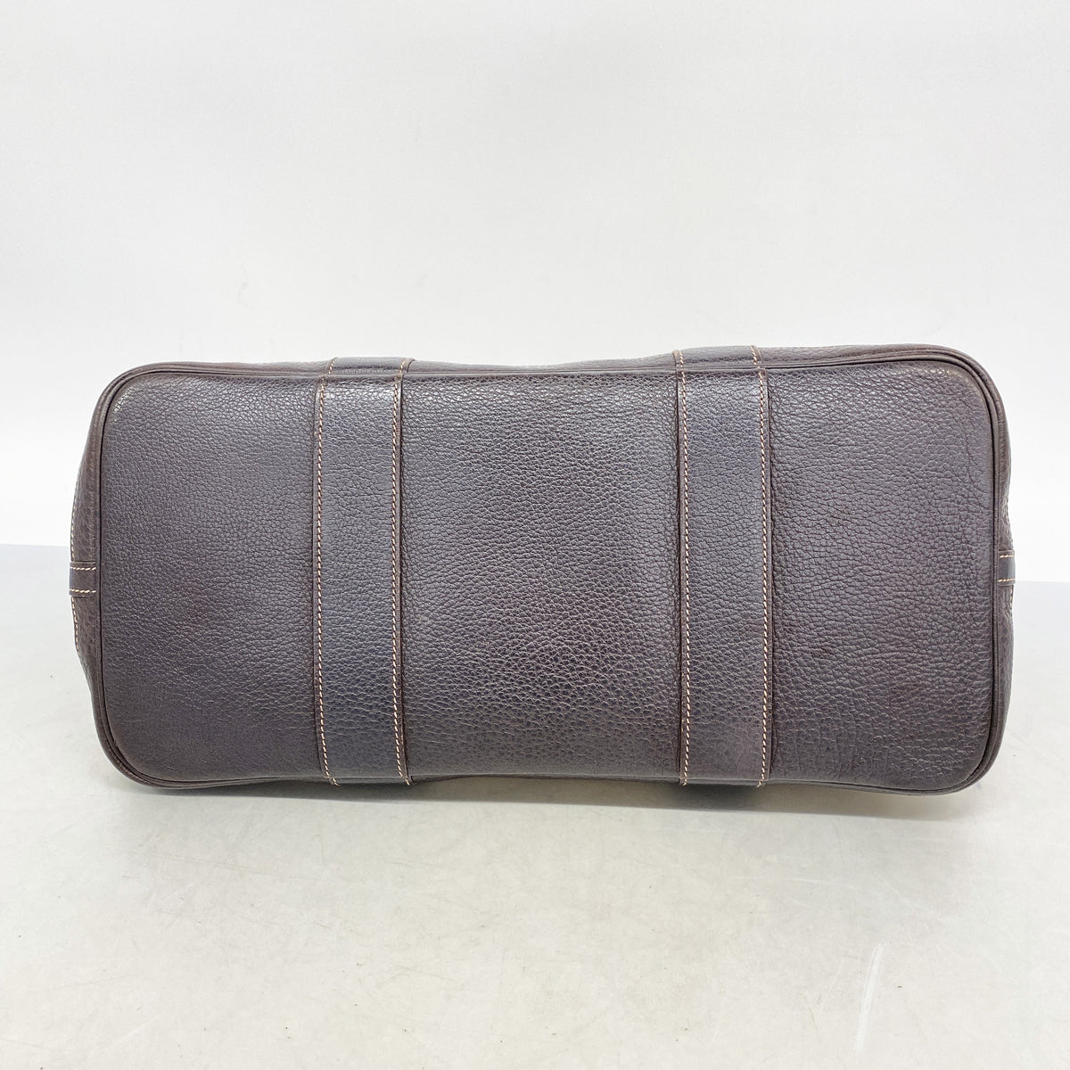 【6hf5916-h】エルメス トートバッグ ガーデンパーティPM トワルアッシュ ブラウン シルバー金具 □J刻印【中古】レディース