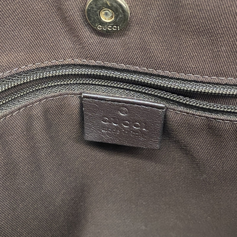 【6hf5922-k】グッチ トートバッグ GGキャンバス/アビー 169946 キャンバス ブラウン ゴールド金具【中古】レディース
