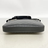 【6hf5923-k】グッチ ショルダーバッグ グッチシマ 406410 レザー ブラック シルバー金具【中古】メンズ
