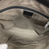 【6hf5923-k】グッチ ショルダーバッグ グッチシマ 406410 レザー ブラック シルバー金具【中古】メンズ
