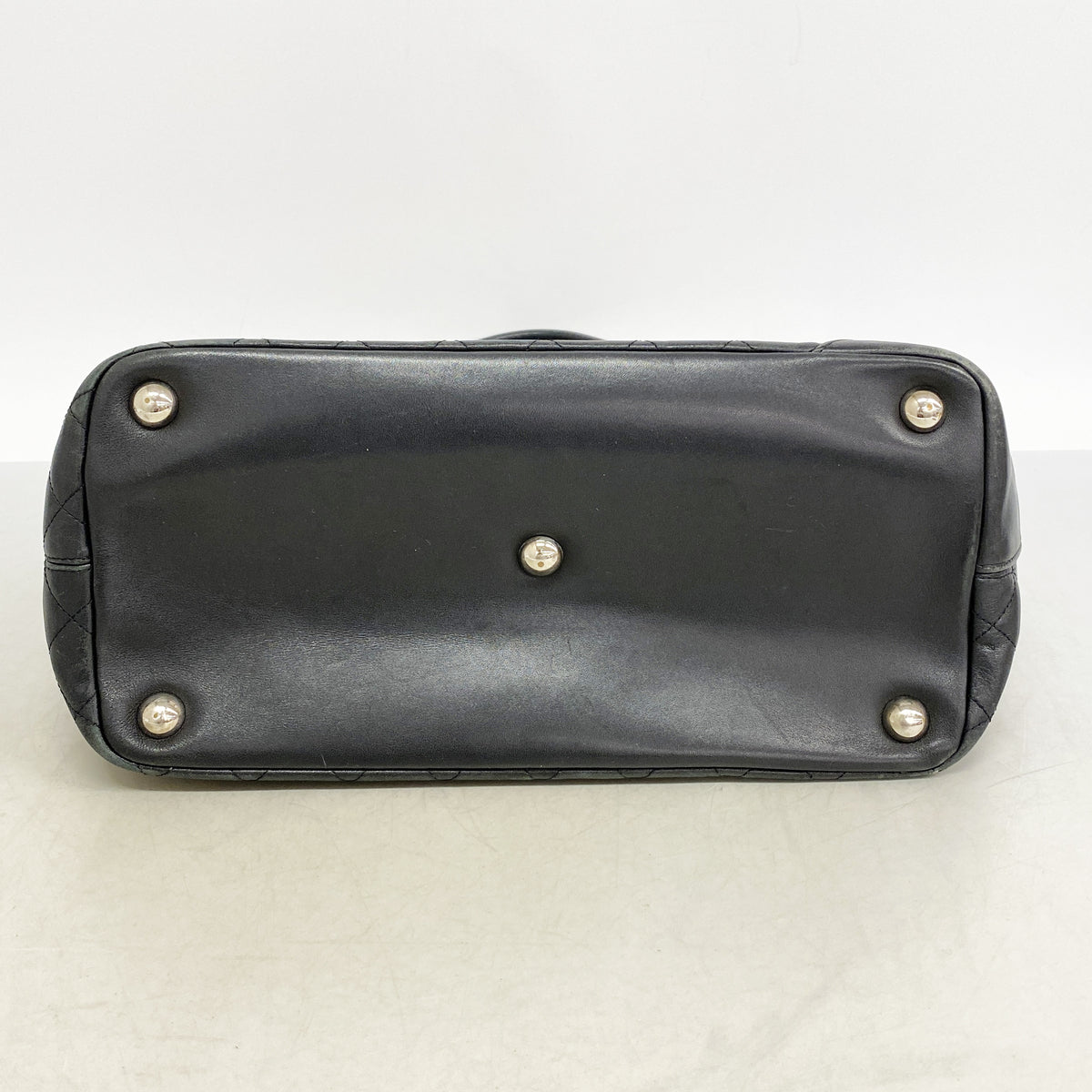 【6hf5926-k】シャネル トートバッグ カンボン ラムスキン ブラック ゴールド金具【中古】レディース