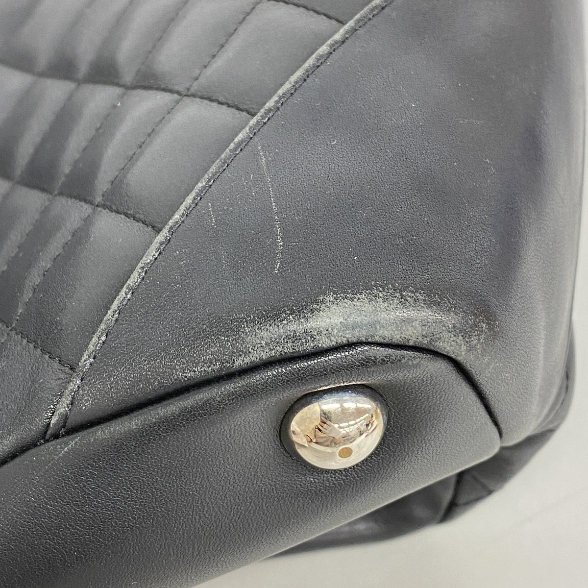 【6hf5926-k】シャネル トートバッグ カンボン ラムスキン ブラック ゴールド金具【中古】レディース