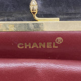 【6hf5927-k】シャネル ショルダーバッグ Vステッチ チェーンショルダー ラムスキン ブラック ゴールド金具【中古】レディース
