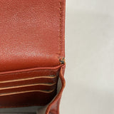 【6hf5930-k】シャネル 長財布 キャビアスキン レッド シルバー金具【中古】レディース