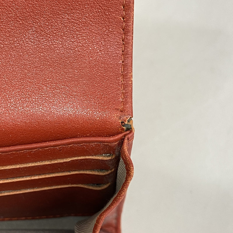 【6hf5930-k】シャネル 長財布 キャビアスキン レッド シルバー金具【中古】レディース
