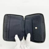 【6hf5931-k】エルメス コインケース フールトゥパースPM キャンバス ブラック シルバー金具【中古】レディース