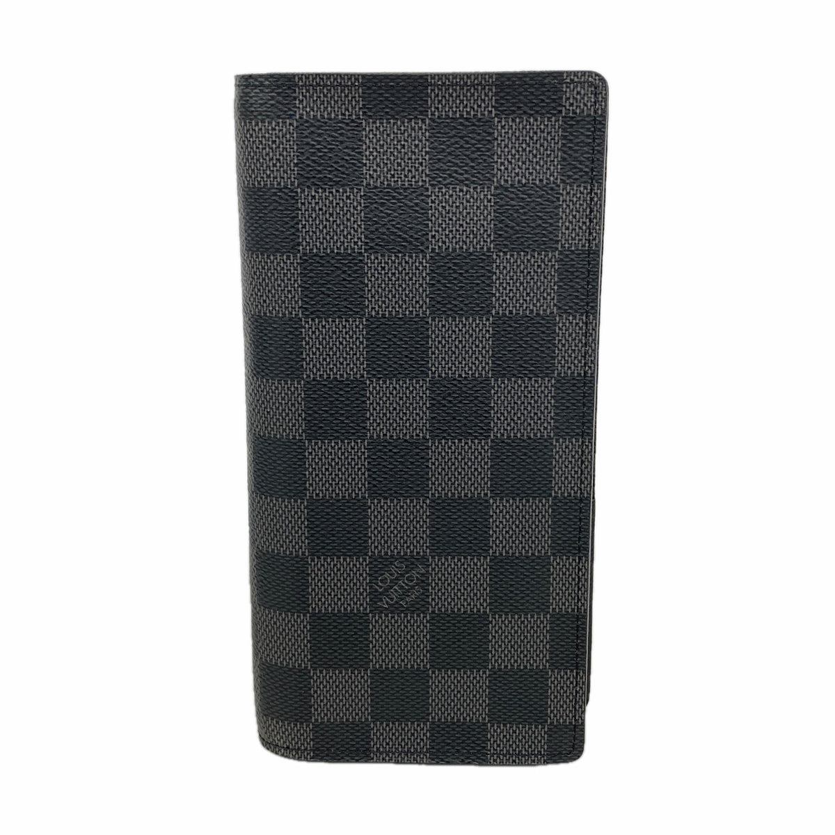 【6hf5943】ルイヴィトン 長財布 ダミエ・グラフィット ポルトフォイユブラザ N62665 ブラック グレー【中古】メンズ