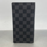 【6hf5943】ルイヴィトン 長財布 ダミエ・グラフィット ポルトフォイユブラザ N62665 ブラック グレー【中古】メンズ