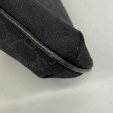 【6hf5947】グッチ ショルダーバッグ GGキャンバス 122791 キャンバス ブラック シルバー金具【中古】レディース