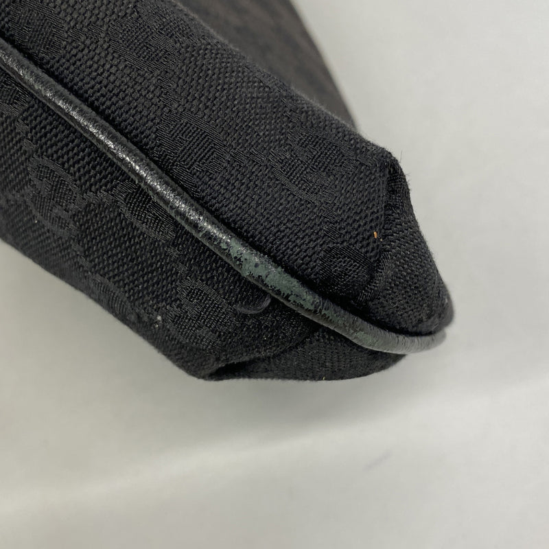 【6hf5947】グッチ ショルダーバッグ GGキャンバス 122791 キャンバス ブラック シルバー金具【中古】レディース