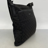 【6hf5947】グッチ ショルダーバッグ GGキャンバス 122791 キャンバス ブラック シルバー金具【中古】レディース