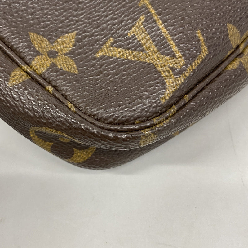 【6hf5955】ルイヴィトン ポーチ モノグラム ポシェットアクセソワール M51980 ブラウン【中古】レディース